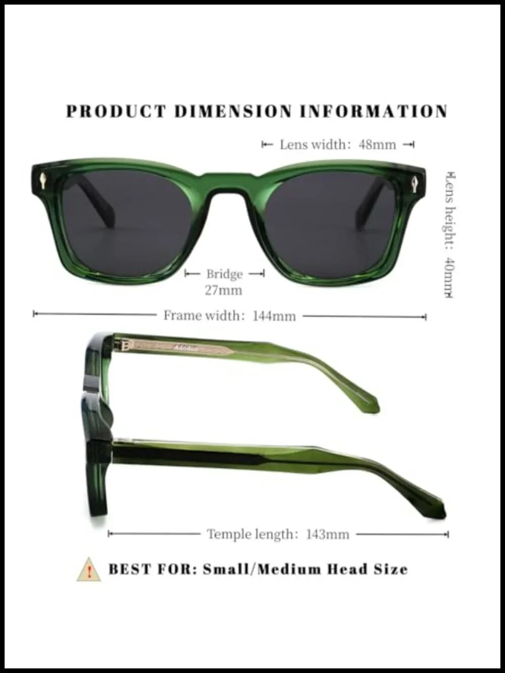 Unisex Retro Square Polarized Sunglasses UV400 Protection Driving Shades
